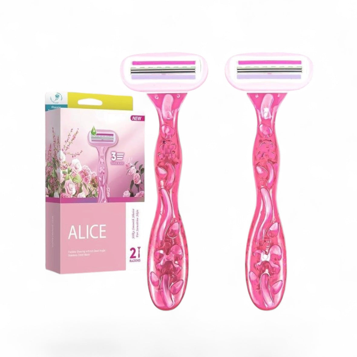 Alice Silky Smooth Razors 2PCs للبشرة الحساسة