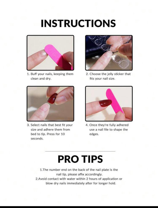 Shein Nails - 24PCs أظافر