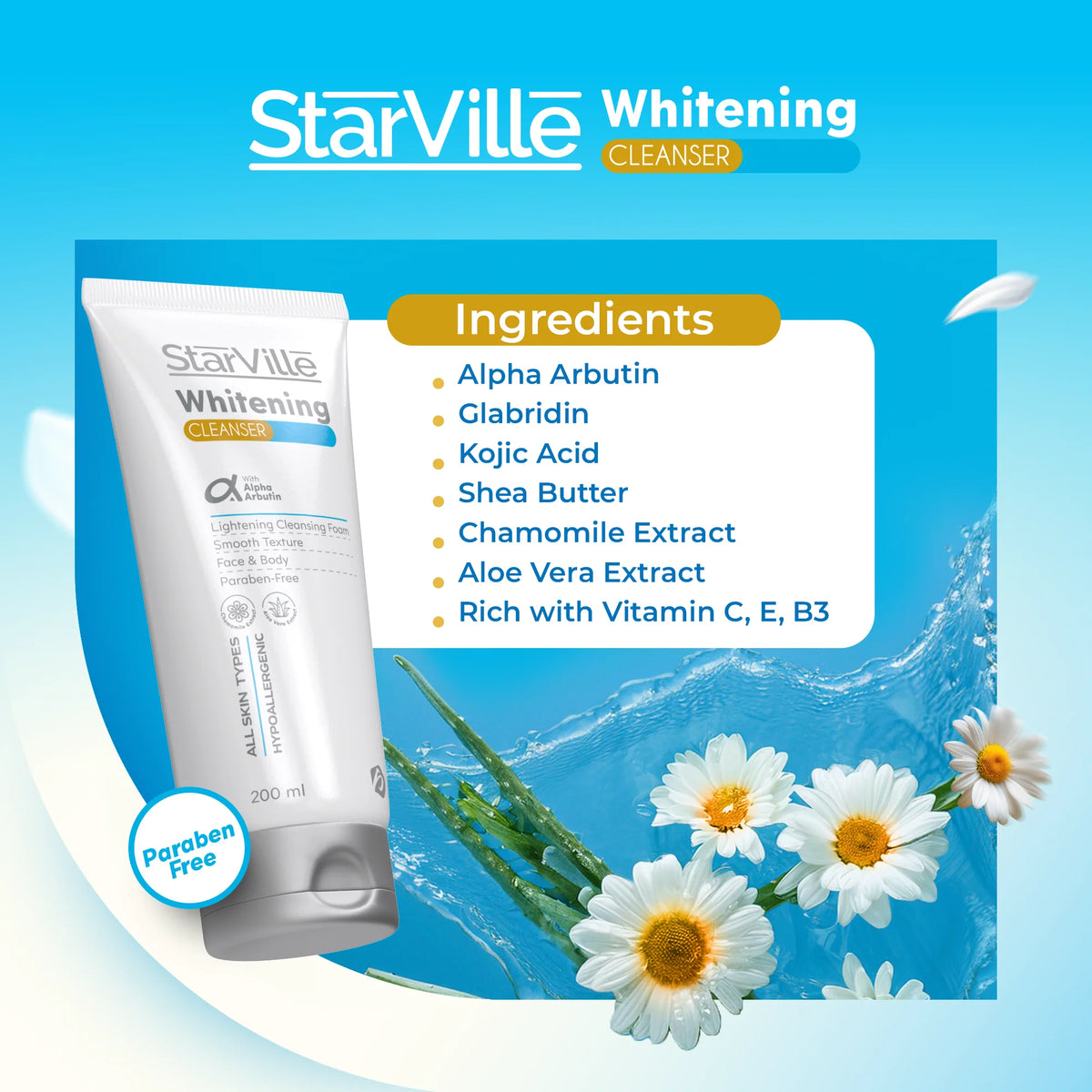 Starville Whitening Cleanser غسول التفتيح
