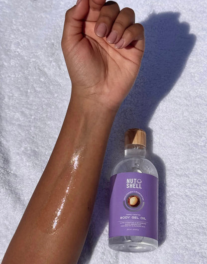 Nutshell Body Gel Oil بالمكاديميا و ماء الورد