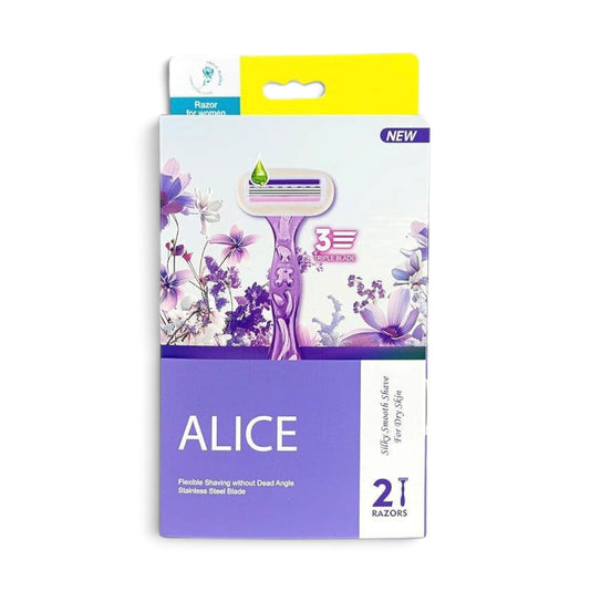 Alice Silky Smooth Razors 2PCs للبشرة الجافة