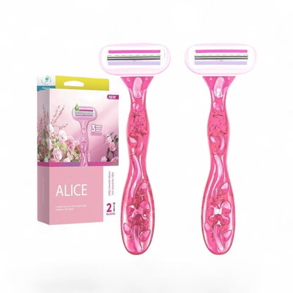 Alice Silky Smooth Razors 2PCs للبشرة الحساسة