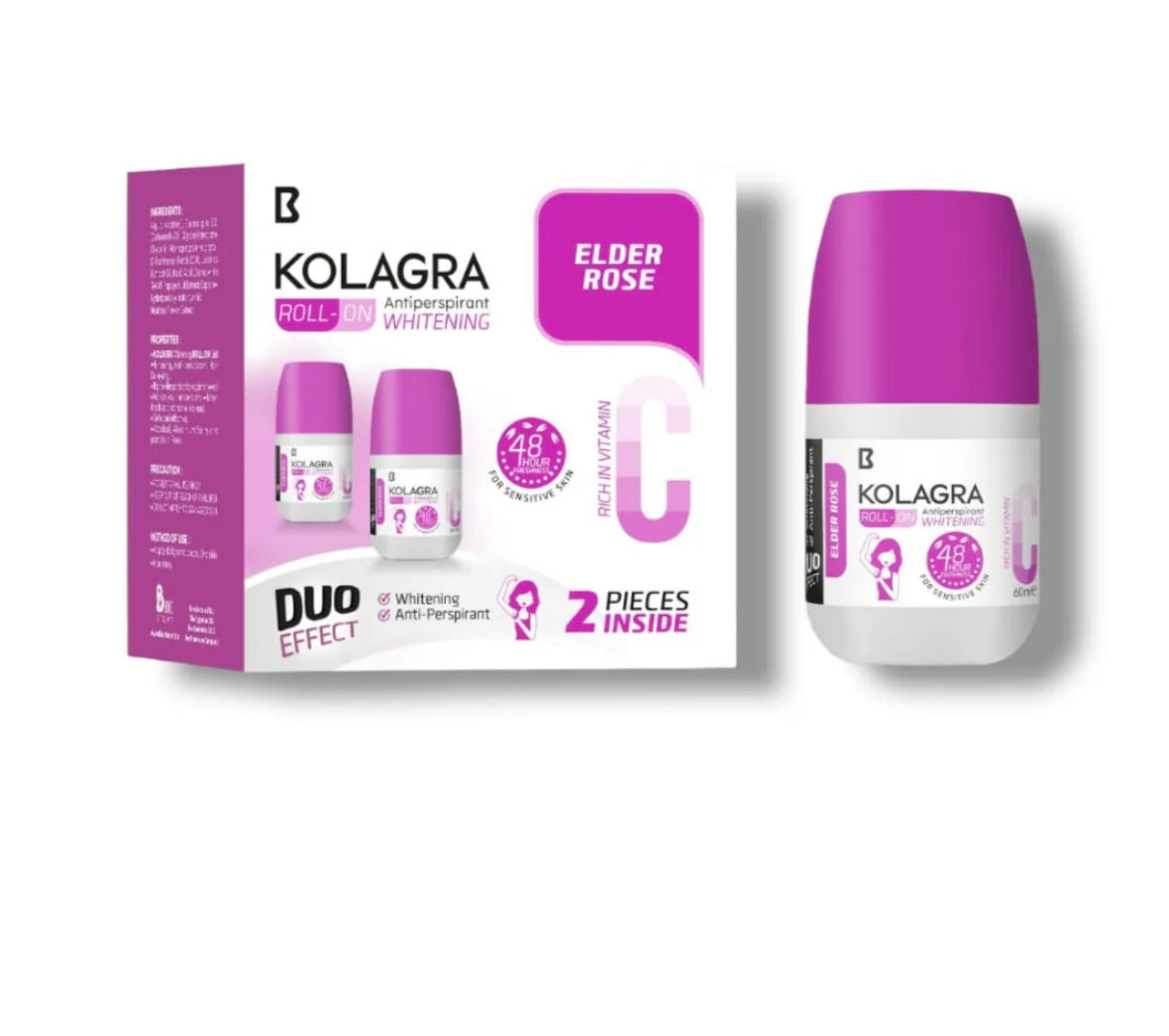 Kolagra Deodorant- Elder Rose