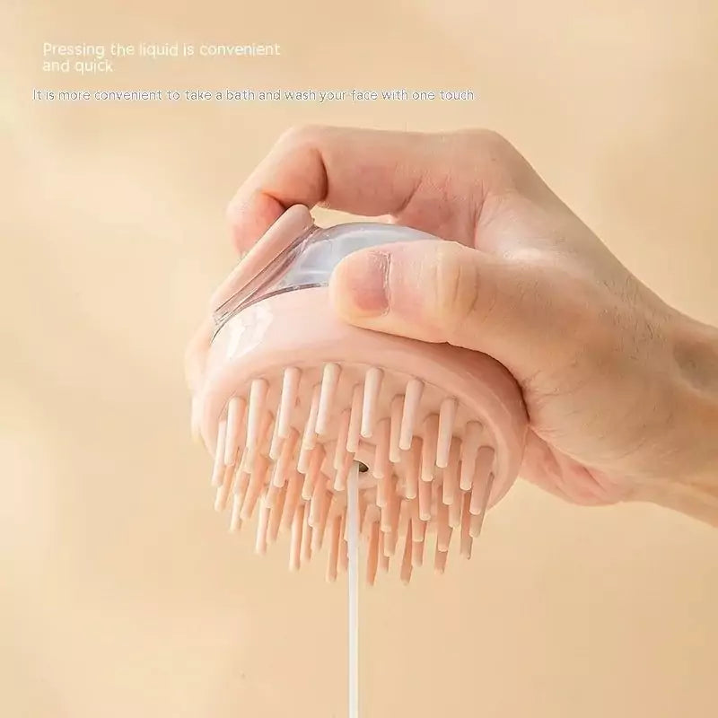 Scalp Massager فرشاة مساچ و خزان للشامبو