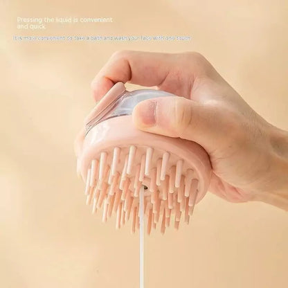 Scalp Massager فرشاة مساچ و خزان للشامبو