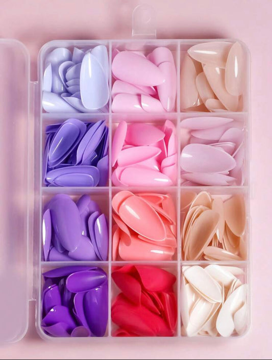 Shein Nail Kit 288PCs علبة أظافر