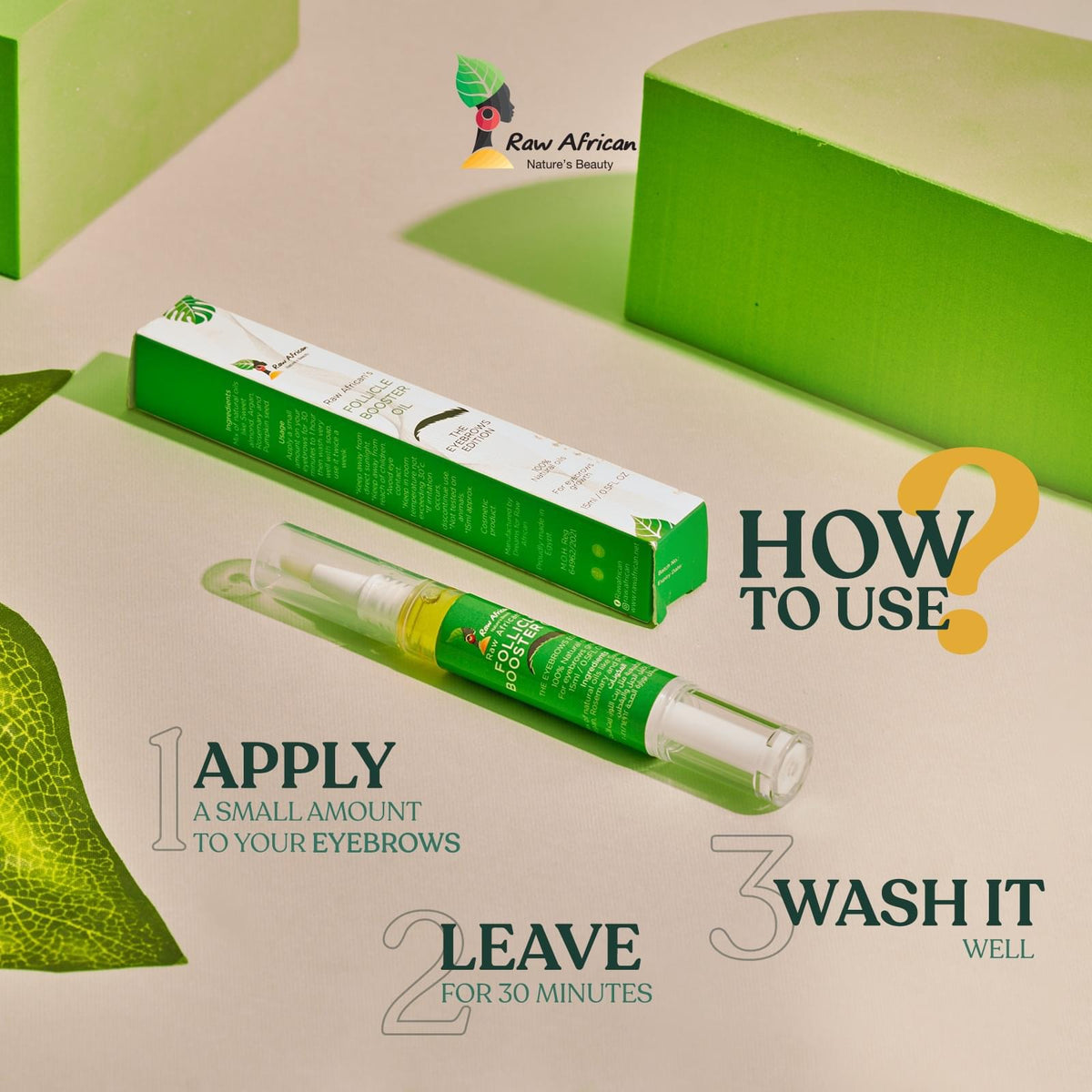 Raw African Eyebrows Oil محفز نمو الحواجب