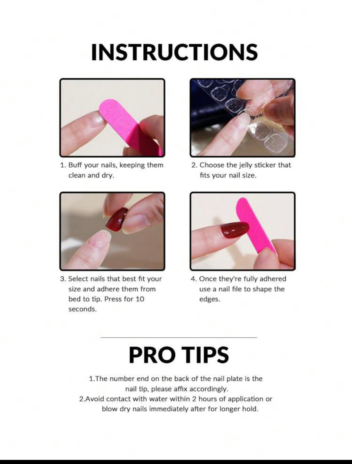 Shein Nails - 24PCs أظافر
