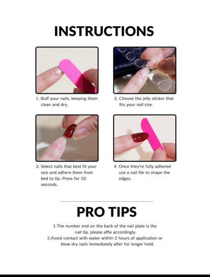 Shein Nails - 24PCs أظافر