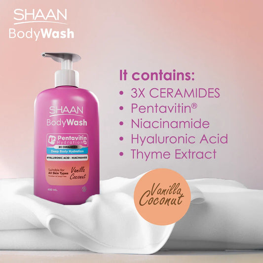 Shaan Body Wash - Vanilla Coconut