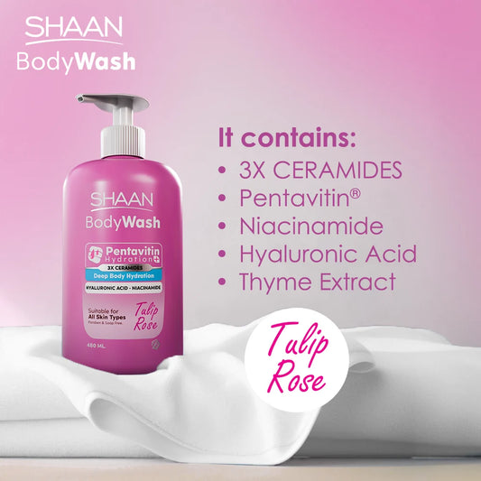 Shaan Body Wash - Tulip Rose