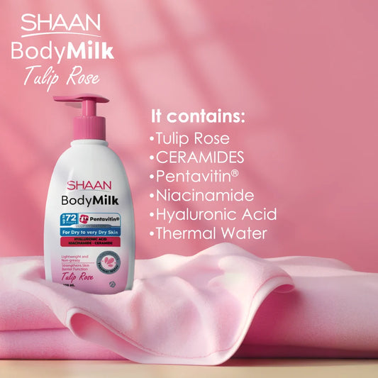 Shaan Body Milk - Tulip Rose