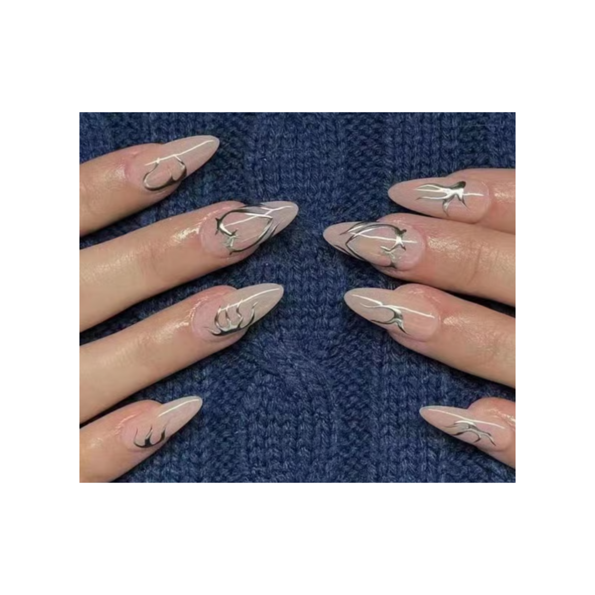 Shein Nails 24PCs أظافر